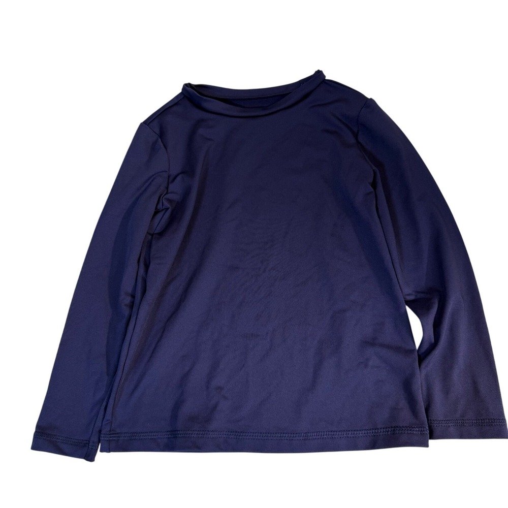 Target Cat & Jack Navy Blue Swim Shirt Long Sleeve Unisex 5T Summer Swimsuit Top